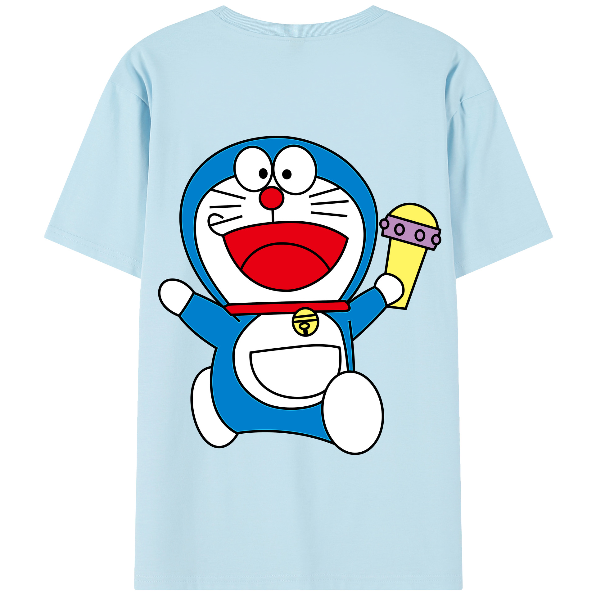 （画像用） ドラえもん Doraemon 綿100％半袖Tシャツ（背面プリント）